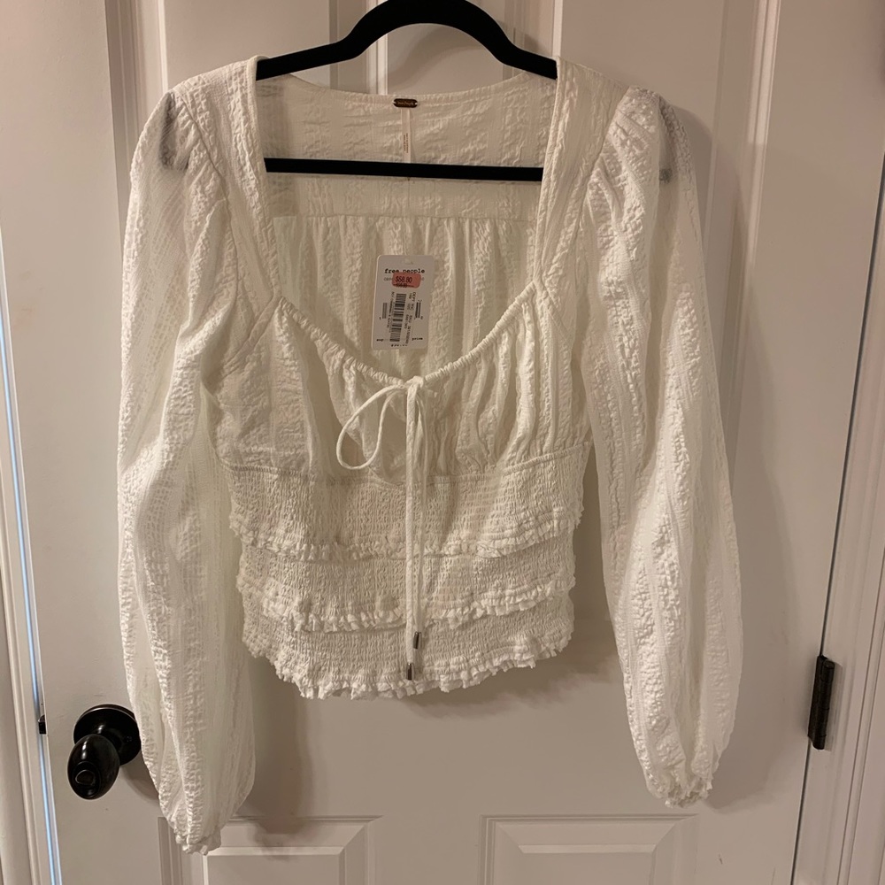 New Free People white blouse size S